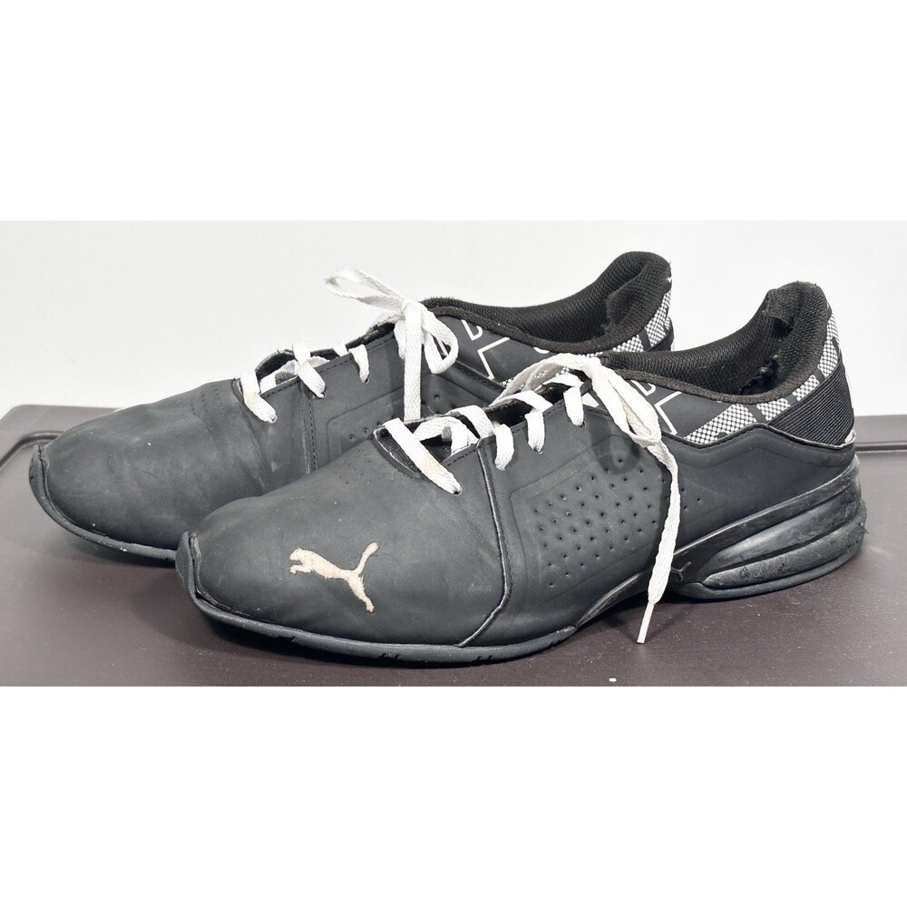 Puma 37733302 Men's 10.5 Viz Runner Repeat  Running Sneakers Shoes - Black